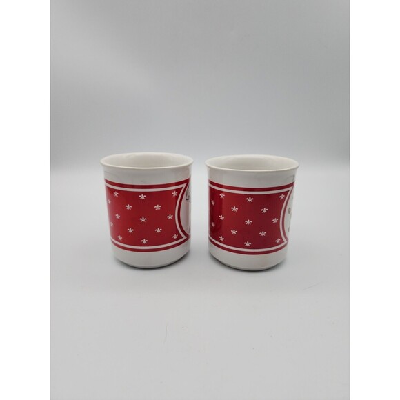 Campbell Soup Kids CSC Coffee Mugs Vintage Pair of Stoneware Cups Chef Hats - Picture 3 of 12